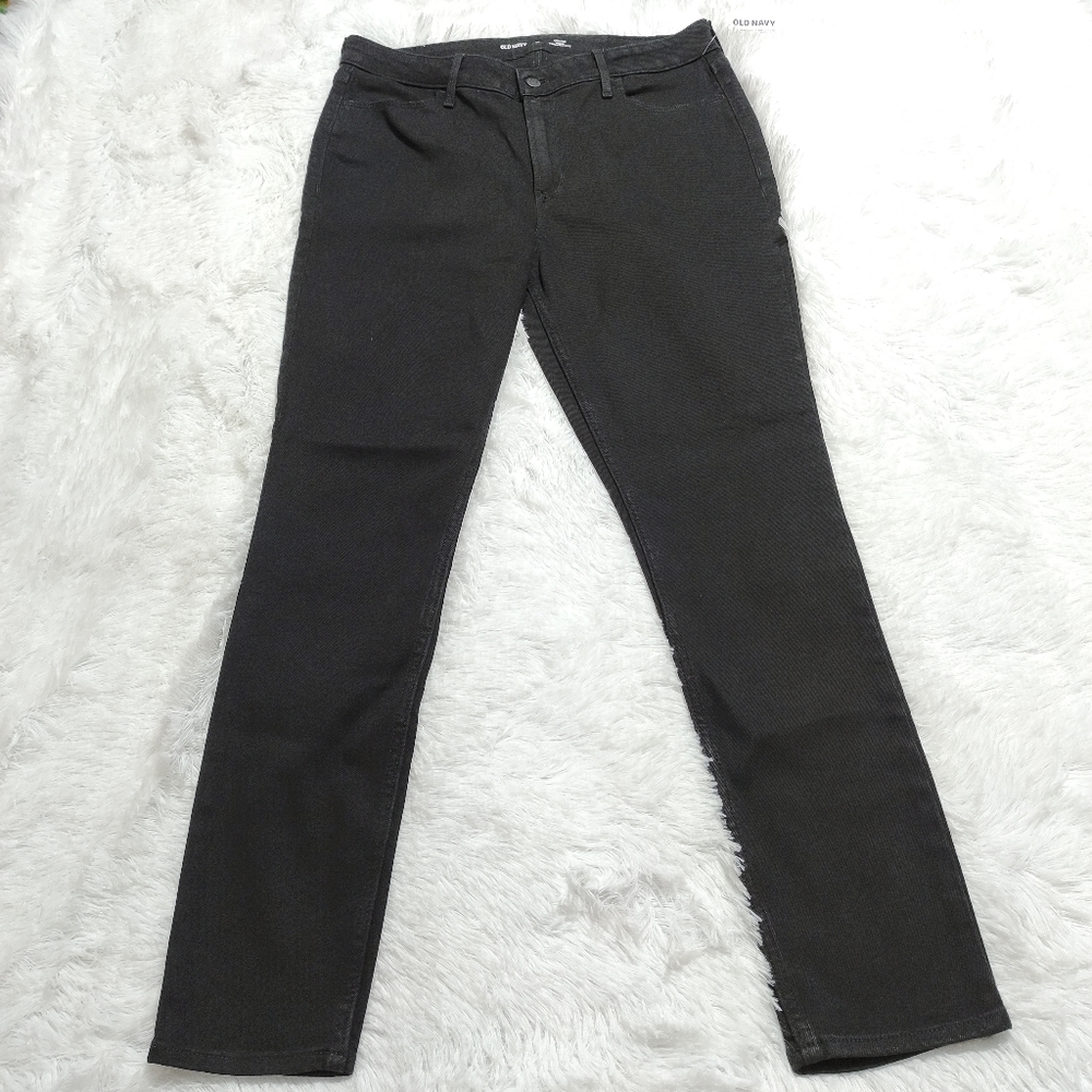 Old Navy High Rise Wow Super Skinny Size 14 Black New